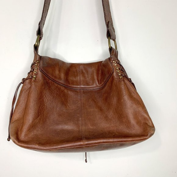 KOOBA ANNIE Brown Leather Lace Corset Messenger Bag OS - Picture 8 of 15